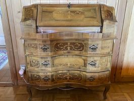 Eleganter antiker Sekretär im Louis-XV-Stil ca. 1925-1945
