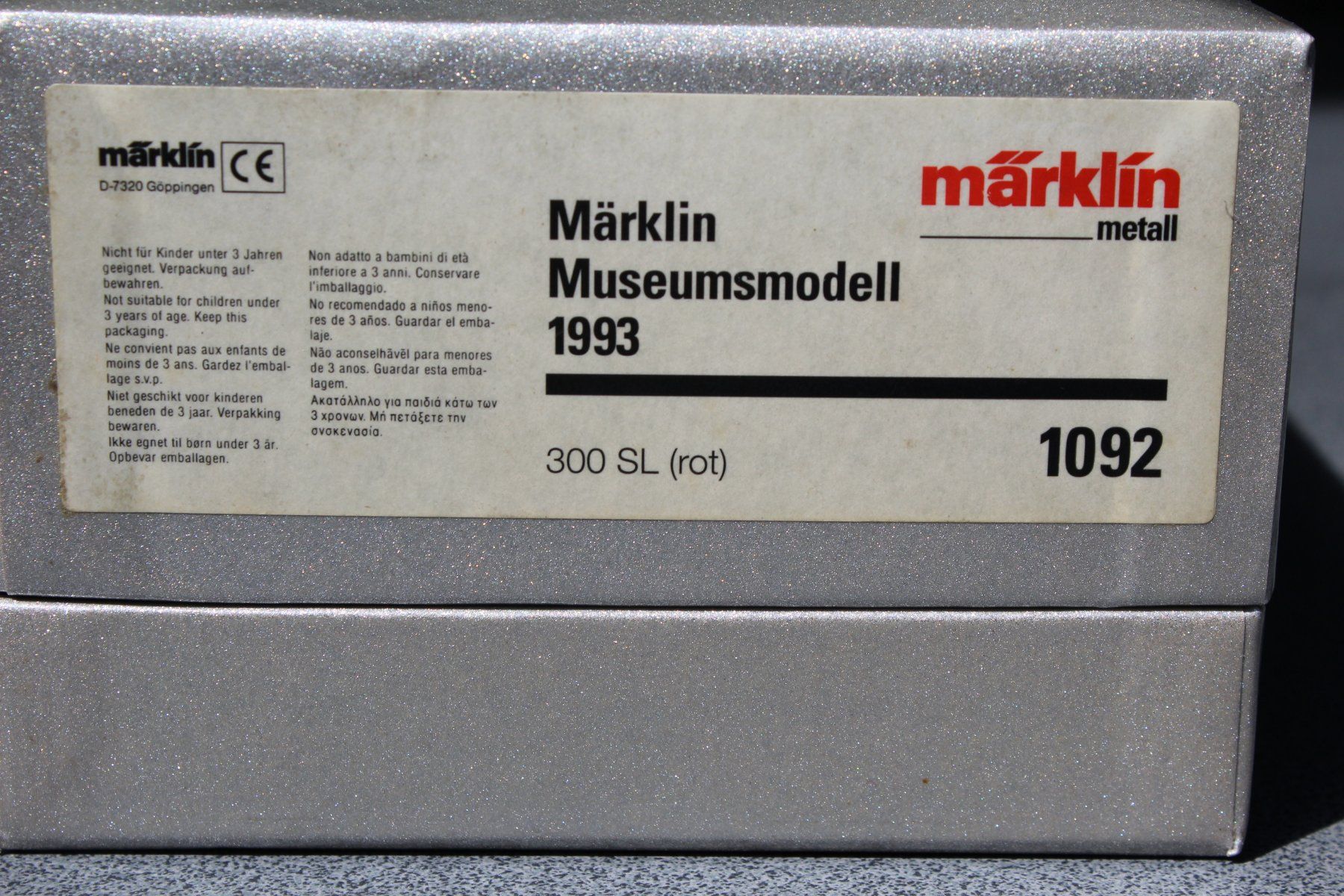 Modellini d'auto: Märklin Benz 300 SL 1993 – Nuovo e nell'imballaggio originale da Gebenstorf venduto da Gomsa0 4