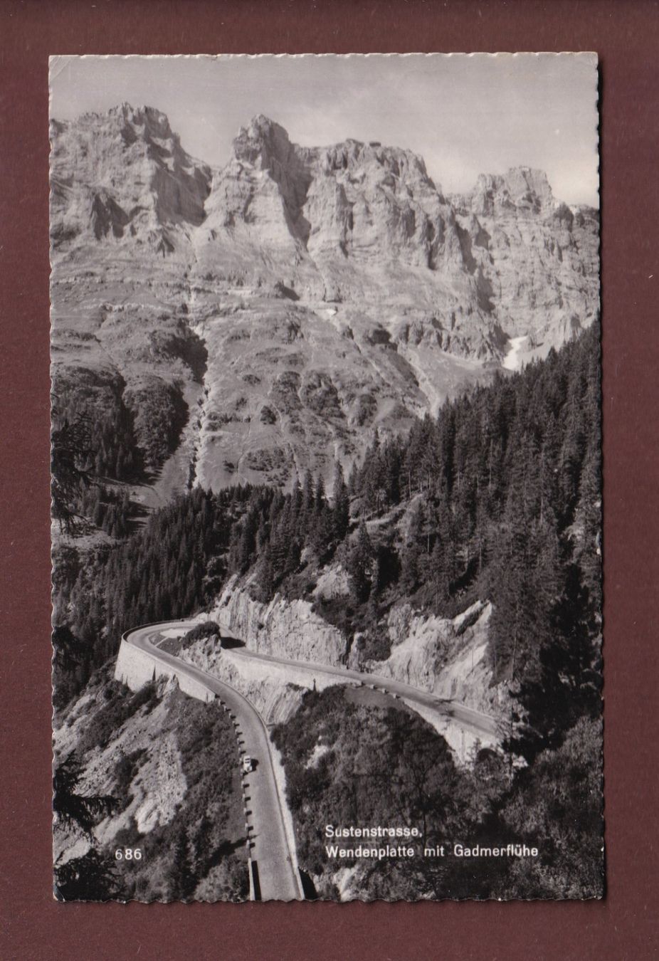 Cartoline postali: SUSTENSTRASSE - Wendenplatte - 1953 – Usato da Pully venduto da nicecards