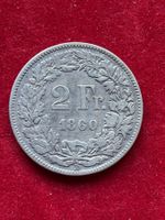 2 Francs 1860 Bern - Sehr Schön / Très Beau - RARE / SELTEN