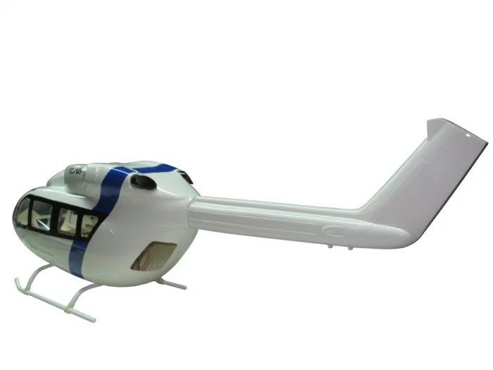 RC Modellbau: Helikopter Rumpf EC-145 / 450 white blue – Neu und originalverpackt aus Wollerau von Skyrush 3