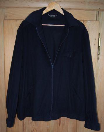 Leichte Velours Jacke Marineblau