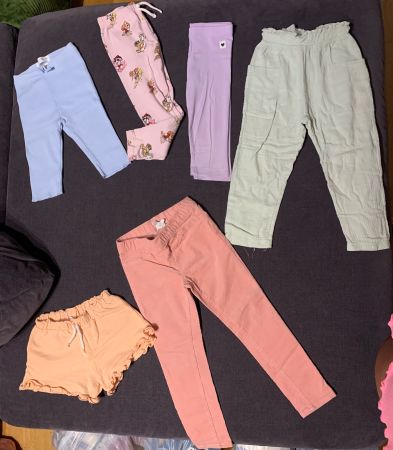 Kleiderpaket Leggins und kurze Hosen Mädchen Kinder Gr.104