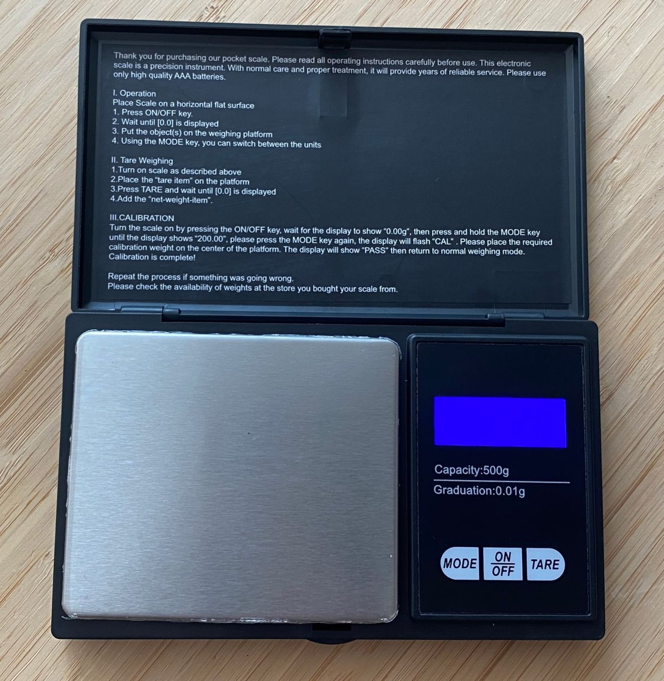 Accessori da laboratorio: digitale Waage, scale, 500g - 0.01g – Nuovo e nell'imballaggio originale da Winterthur venduto da YaV 1
