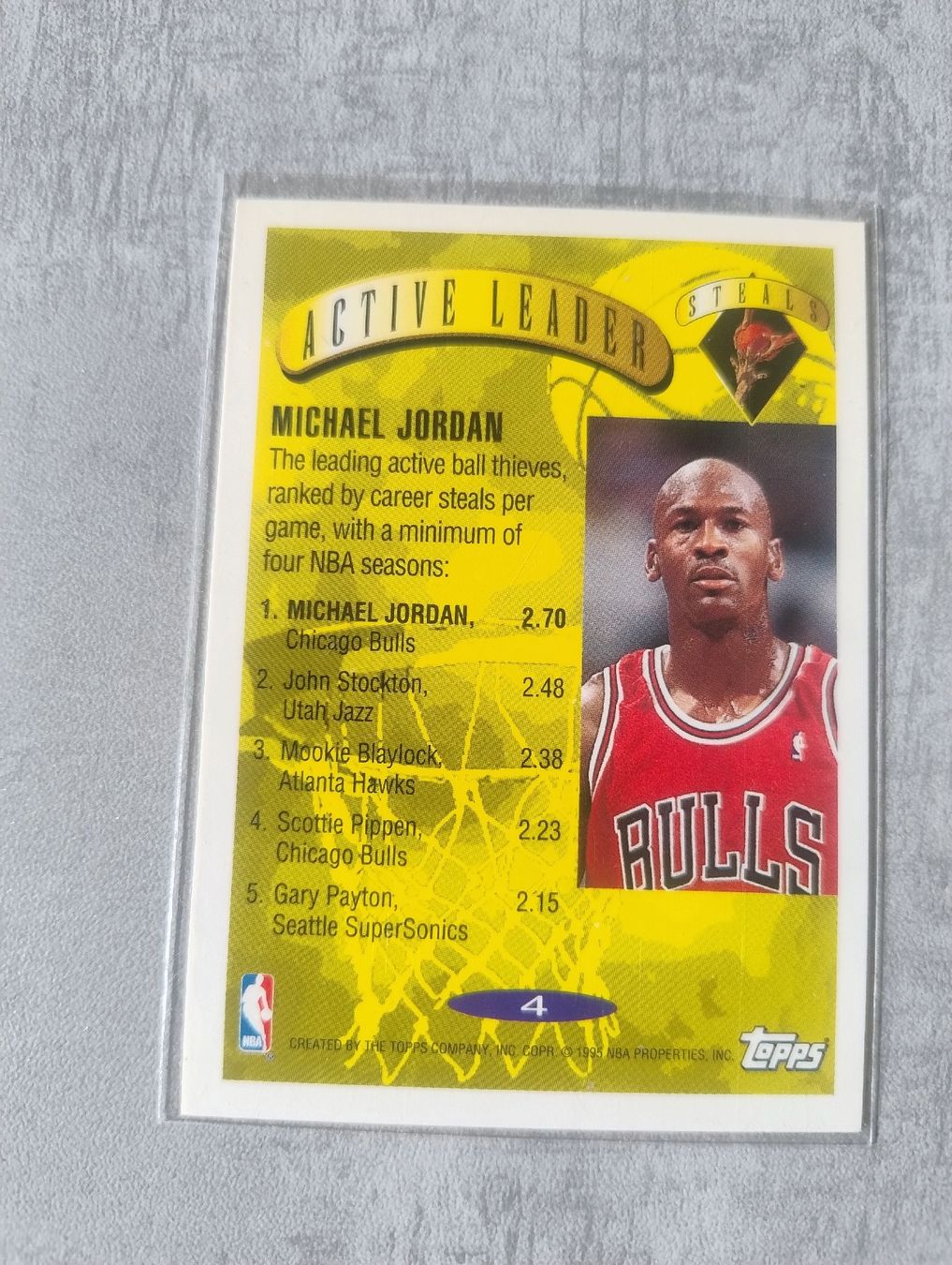 Nba Carte collezionabili: NBA Topps 1995 Active Leader Michael Jordan  – Nuovo (secondo la descrizione) da Martigny venduto da jul_7s5x 1