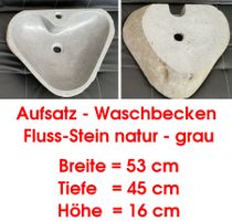 Lavabo / Waschbecken Naturstein mit Hahnloch