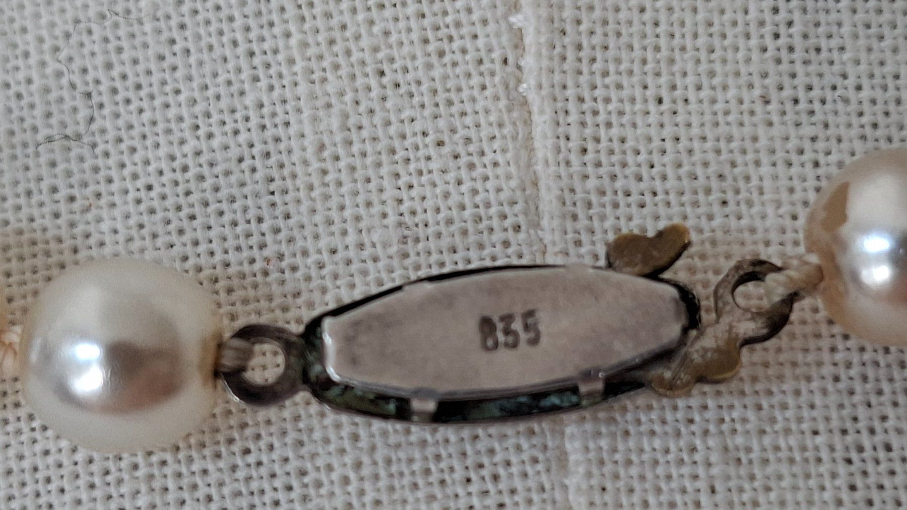 Catenine: Perlenkette mit 835 Silber Verschluss gebraucht – Usato da Gattikon venduto da jeansgli 2
