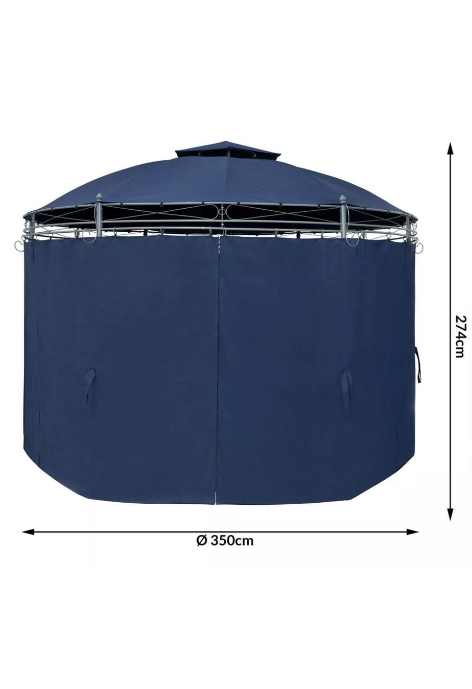 Zelte & Pavillons: Pavillon Gartenzelt Gartenpavillon Ø 350 – Neu und originalverpackt aus Amriswil von JaJa-Express 8