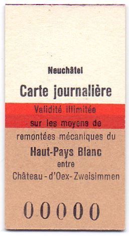 Tickets: Billette Neuchâtel - Haut-Pays Blanc – Gebraucht aus Langenthal von Sammlungs_aus 3