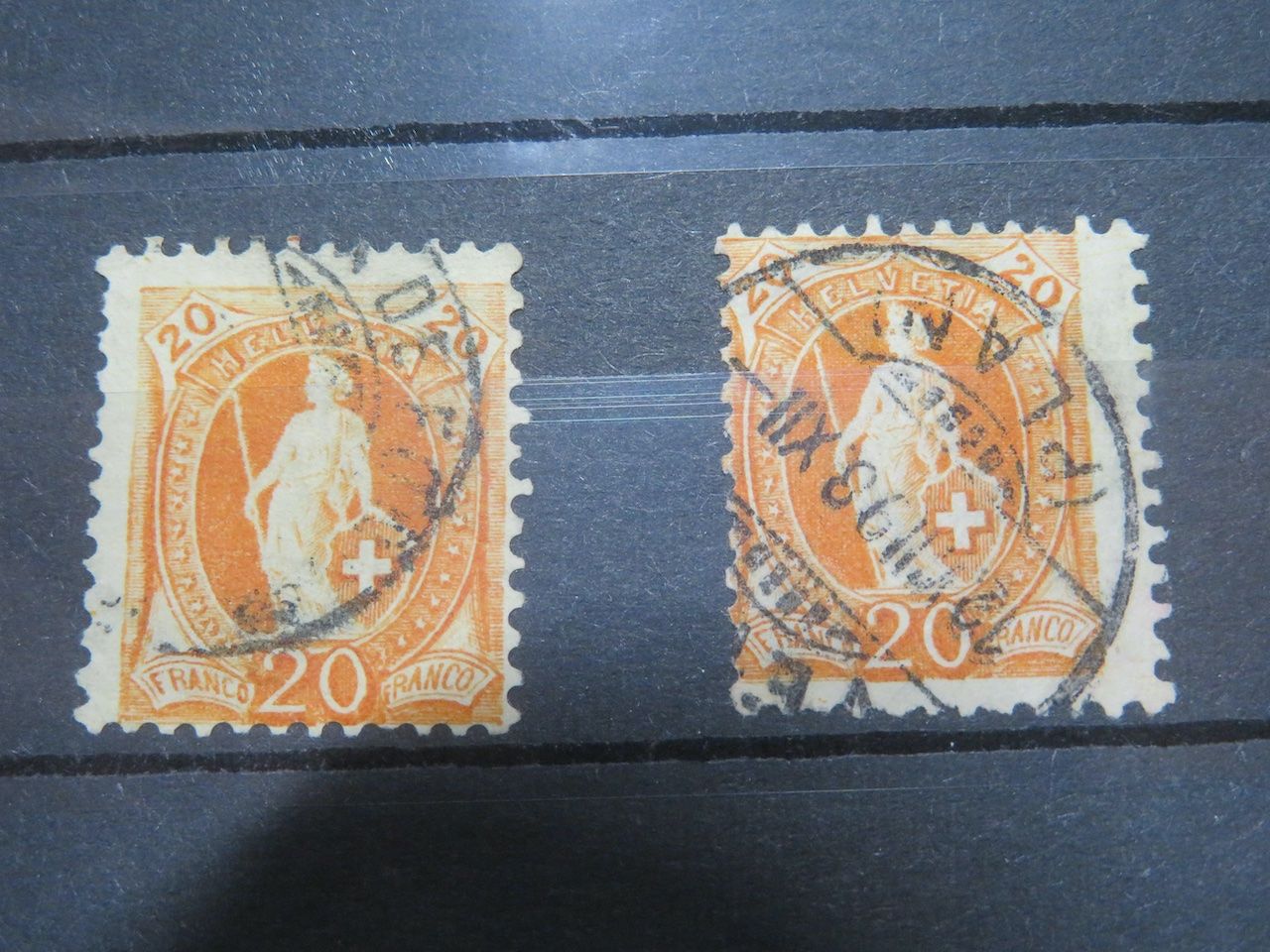 Alle Briefmarken: Abarten 4x 66D Zähnung verschoben – Gebraucht aus Spreitenbach von heitersberg54 2
