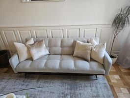 Sofa bed- 3-Seater Sofa Bed – Fabric – Beige ROREMA