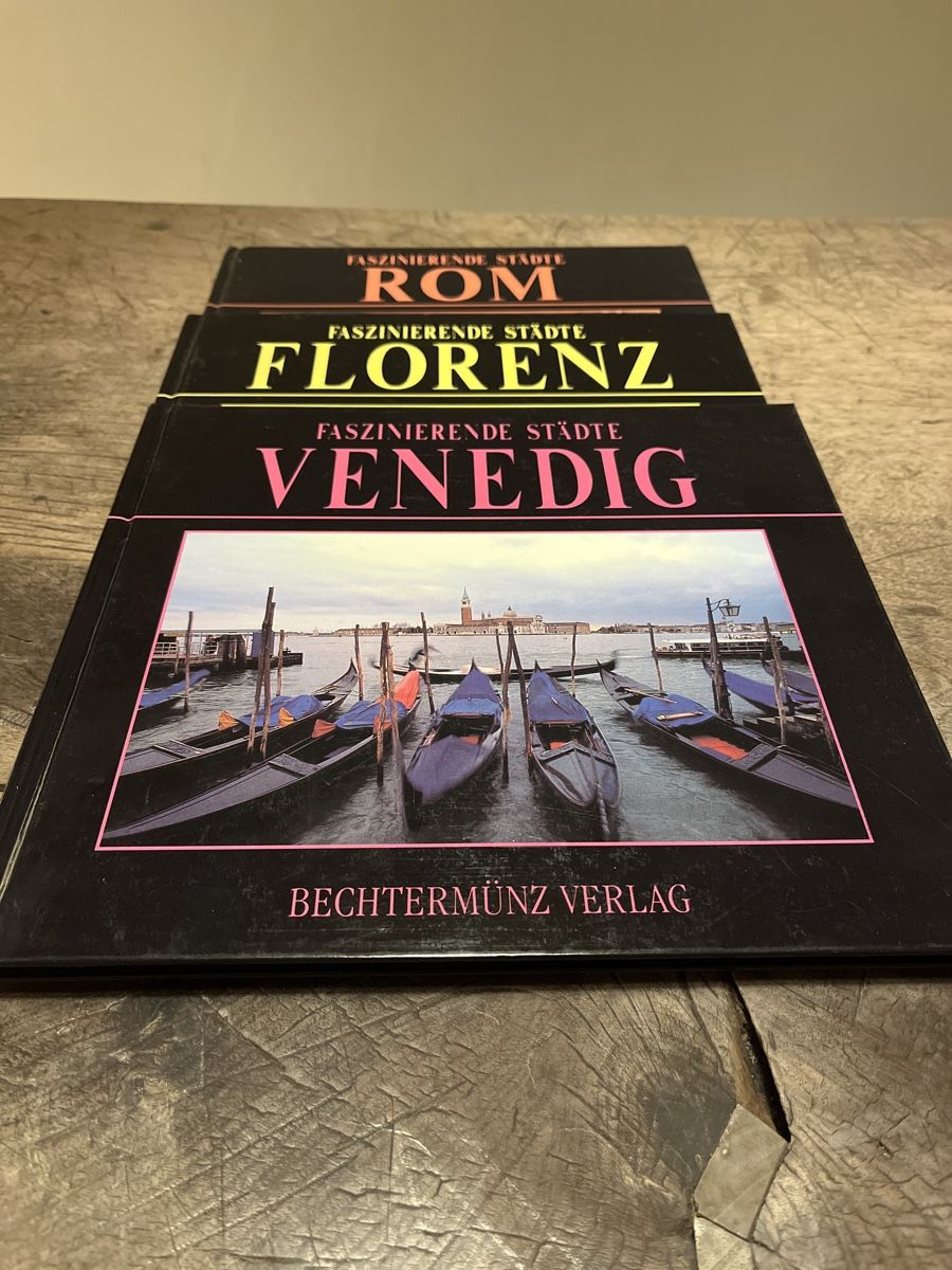 Bücher: 3 Bildbände Rom, Venedig, Florenz – Gebraucht aus Zuoz von Grr1974