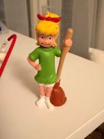 Bibi Blocksberg Spielfigur mit Besen gebrauchter Zustand