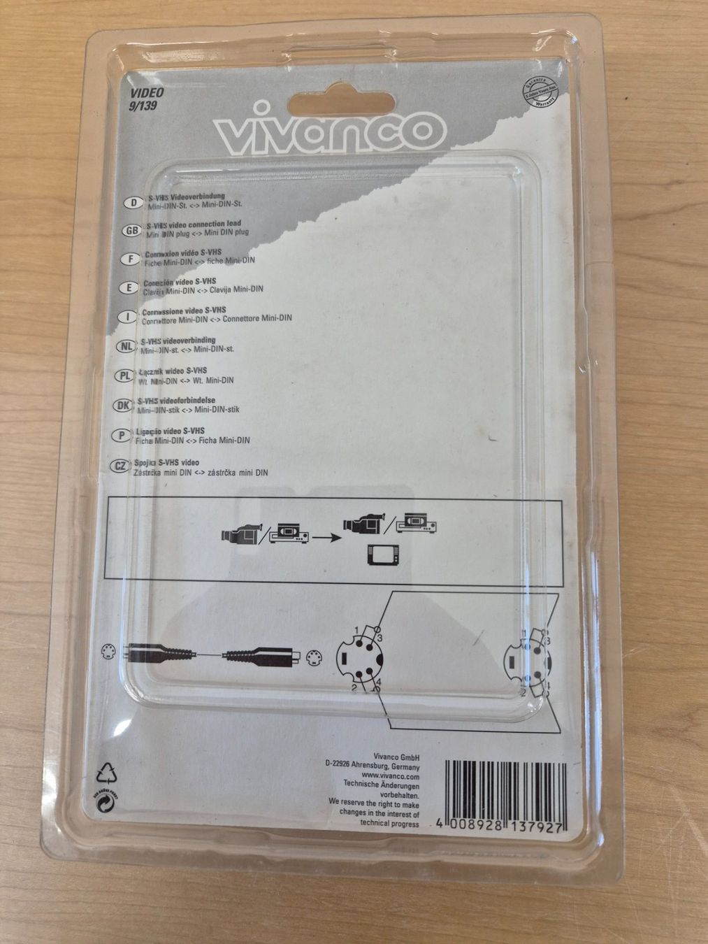 Cavi: S-VHS Kabel 15m Vivanco – Usato da Elgg venduto da computerbrocki 1