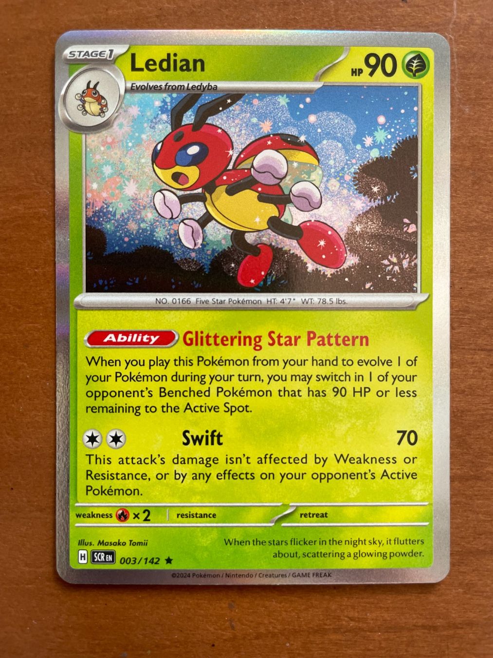 Pokémon Carte collezionabili: Pokemon Ledian Holo ENG (Versand gratis) – Nuovo (secondo la descrizione) da Chur venduto da Angerson