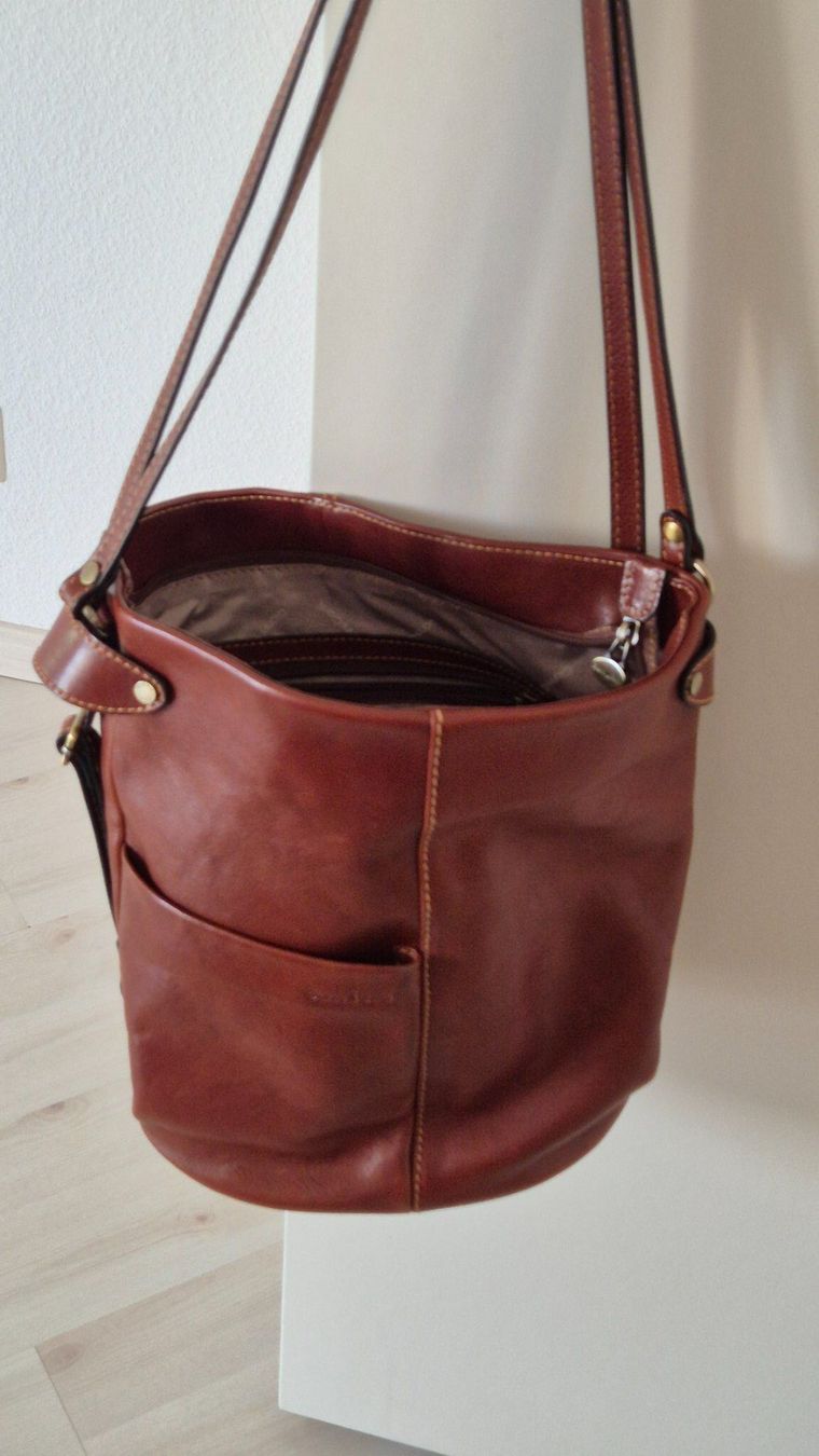 Borse da donna: Damen Lederhandtasche neu – Nuovo (secondo la descrizione) da Kilchberg ZH venduto da logn