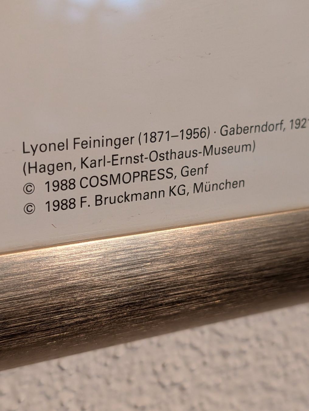 Foto & Immagini: Digitalprint Feininger98x74cm  im Alurahmen – Usato da Affoltern am Albis venduto da Pellegrino70 3