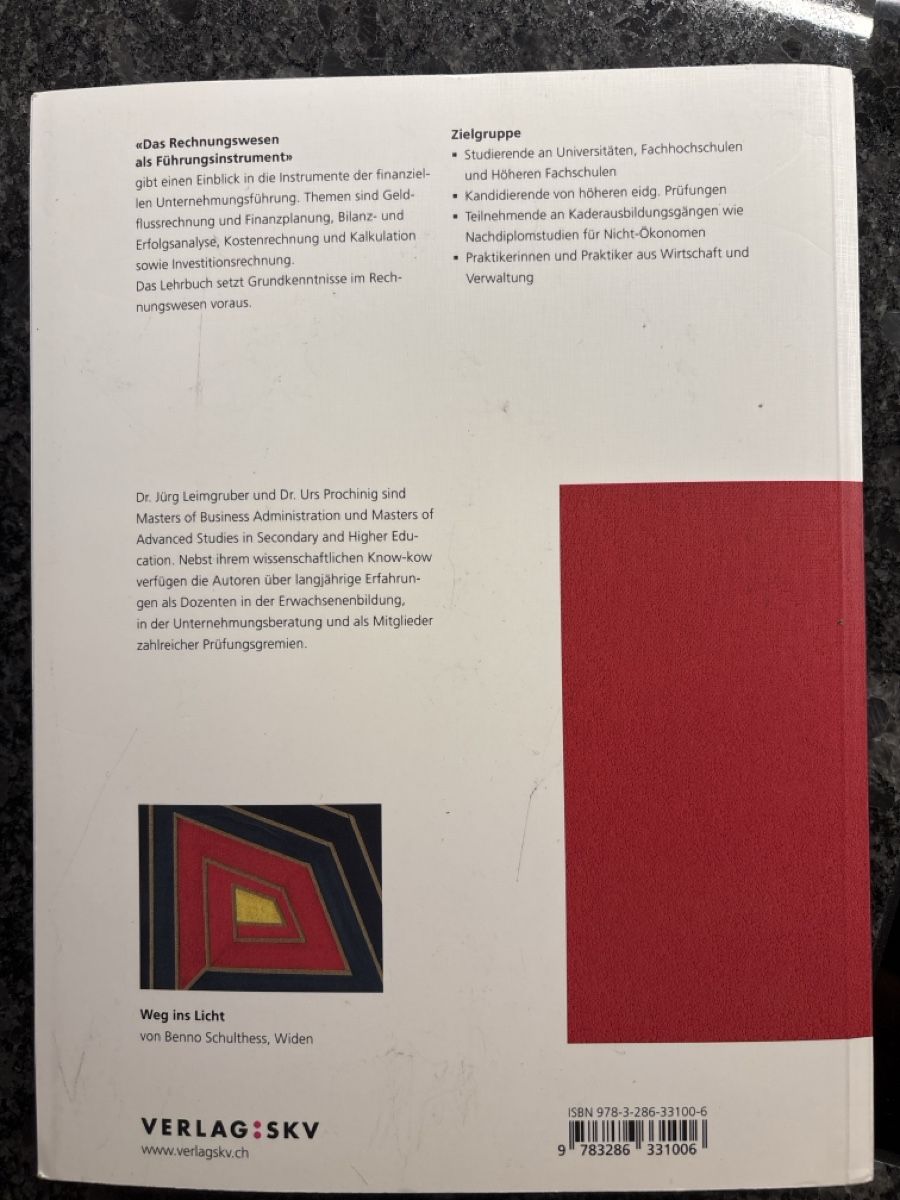 Libri: Rechnungswesen als Führungsinstrument – Usato da Gettnau venduto da JessicaRenata 1