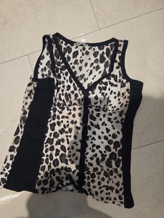 Marc Cain Top Gr. N 5 im Animal-Print Look