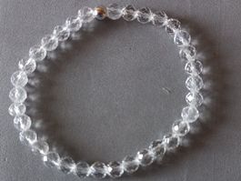 Bergkristal Armband,18,5cm Handgelenk,flexibel durch Zugband