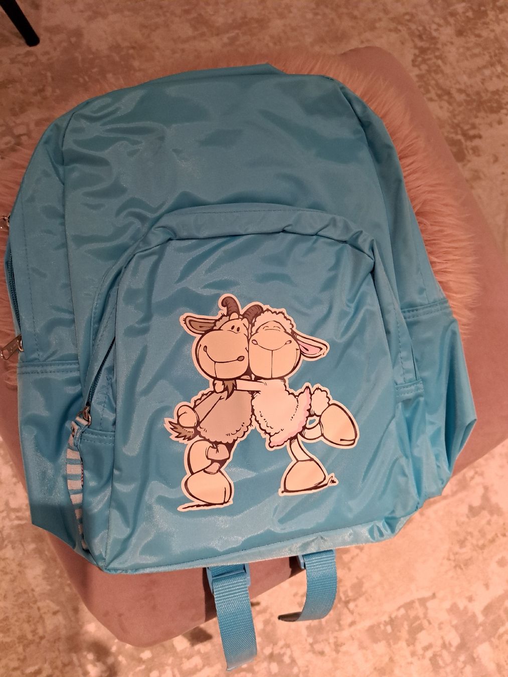 Borse & Zaini: Rucksack hellblau mit Schafe Motiv Kinder neu – Nuovo e nell'imballaggio originale da Solothurn venduto da mar_zmy8