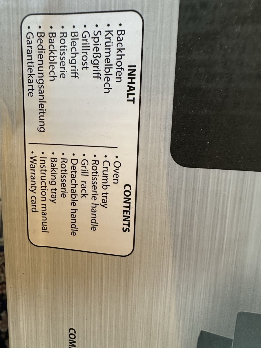 Ambiano Fours: Minibackofen Neu – Neuf (Voir description) à Rebstein par Svnb03 4