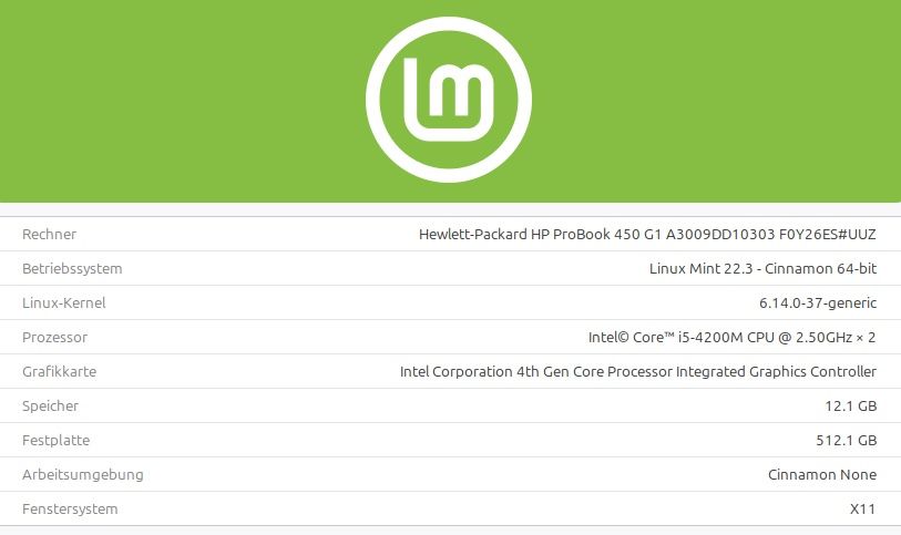 Hewlett Packard Notebooks: HP ProBook 450 G1 – Gebraucht aus Rubigen von Honda750 1