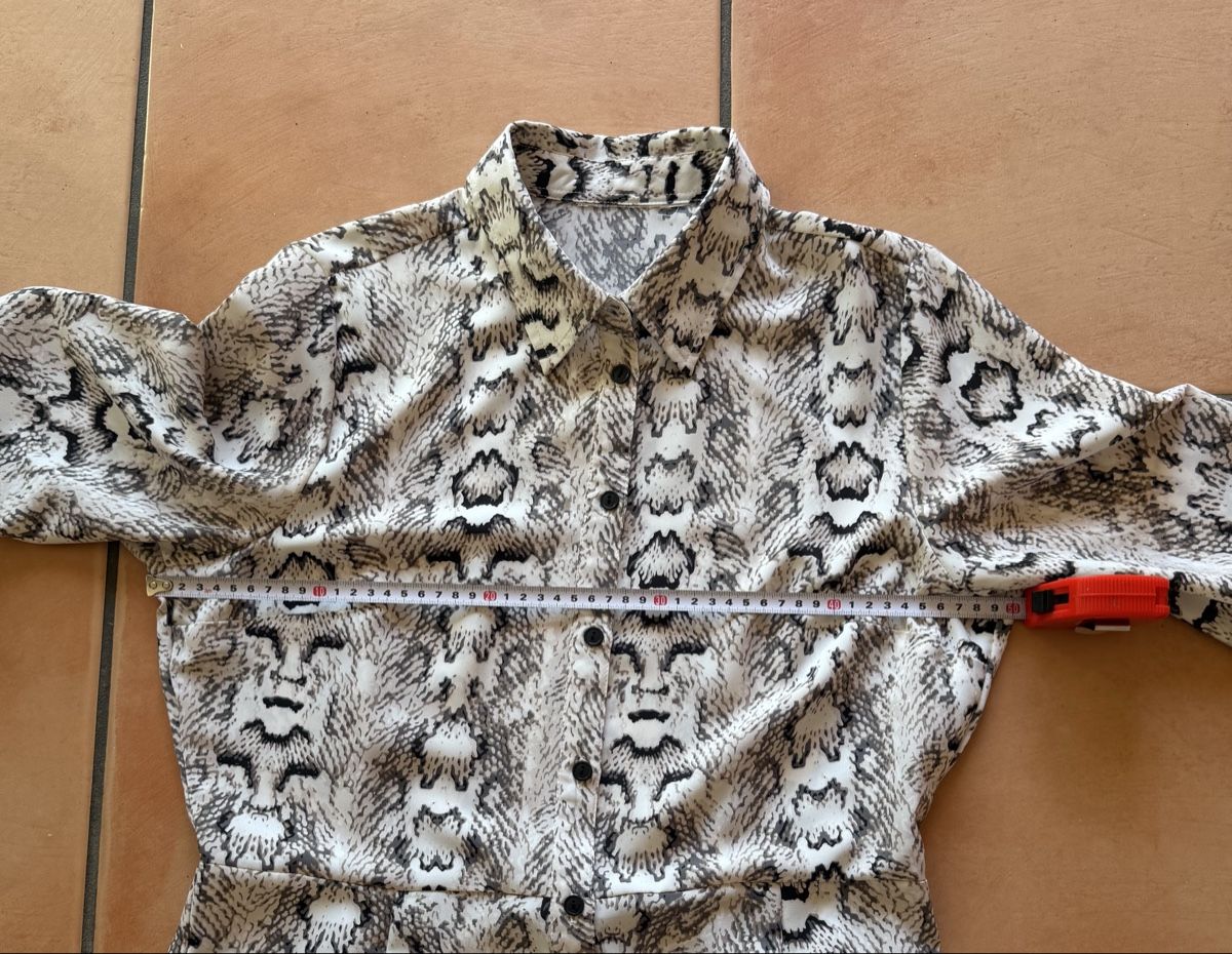 Vestiti: Kleid weiss braun gemustert Gr 38/40 – Usato da Bonstetten venduto da norisknofun123 5