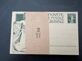 Postkarten 1909 50 Stück ungebraucht mit Banderole (G3178)