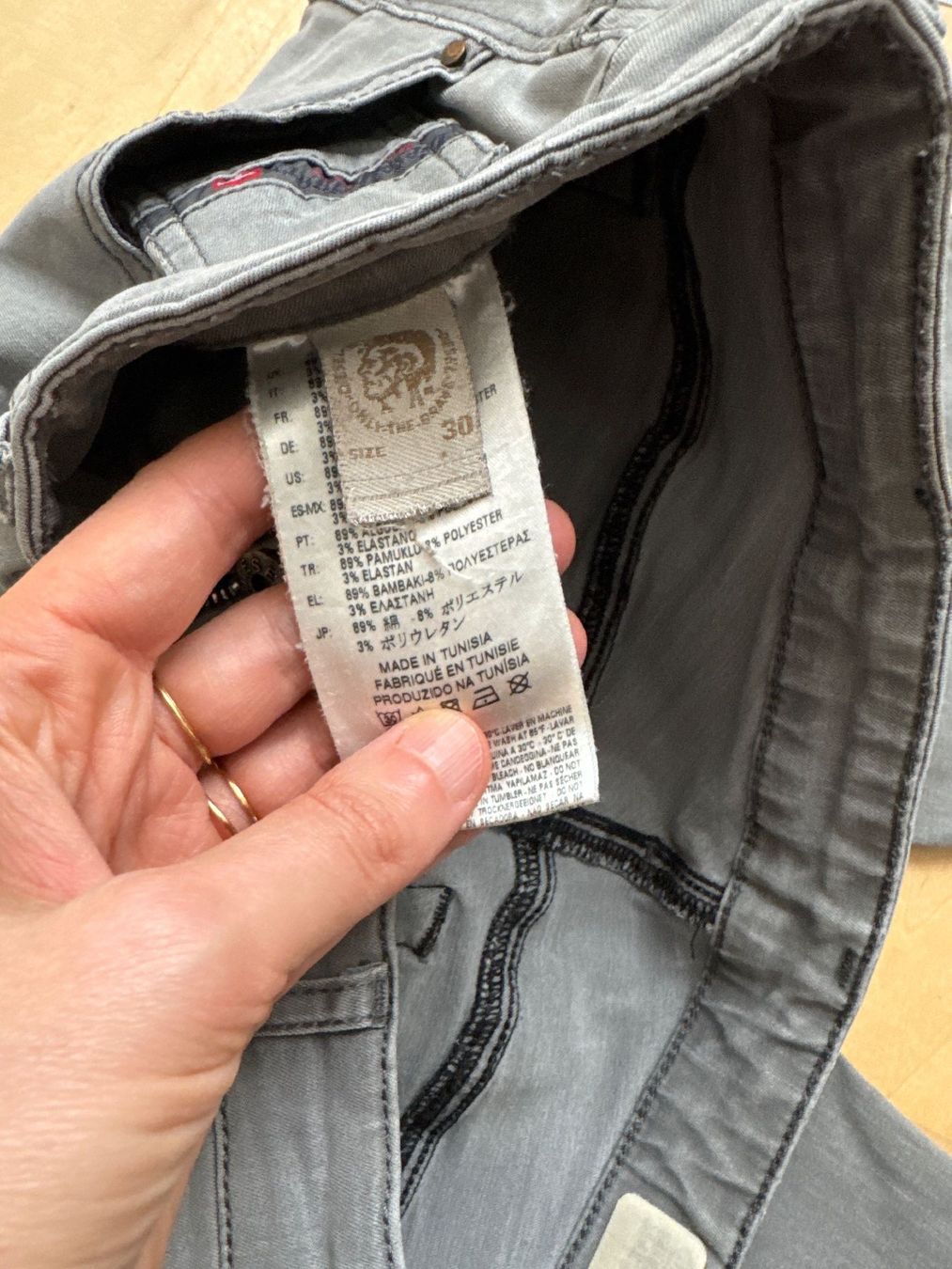 Diesel Jeans: DIESEL Skinny Jeans light grey – Usato da Winterthur venduto da Emma0312 3
