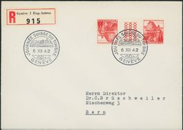 1942 - Landschaftsbilder - Zwischenstege - FDC ET - Gaudard