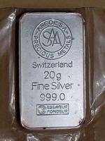 20 Gramm Argor Silberbarren 999.0