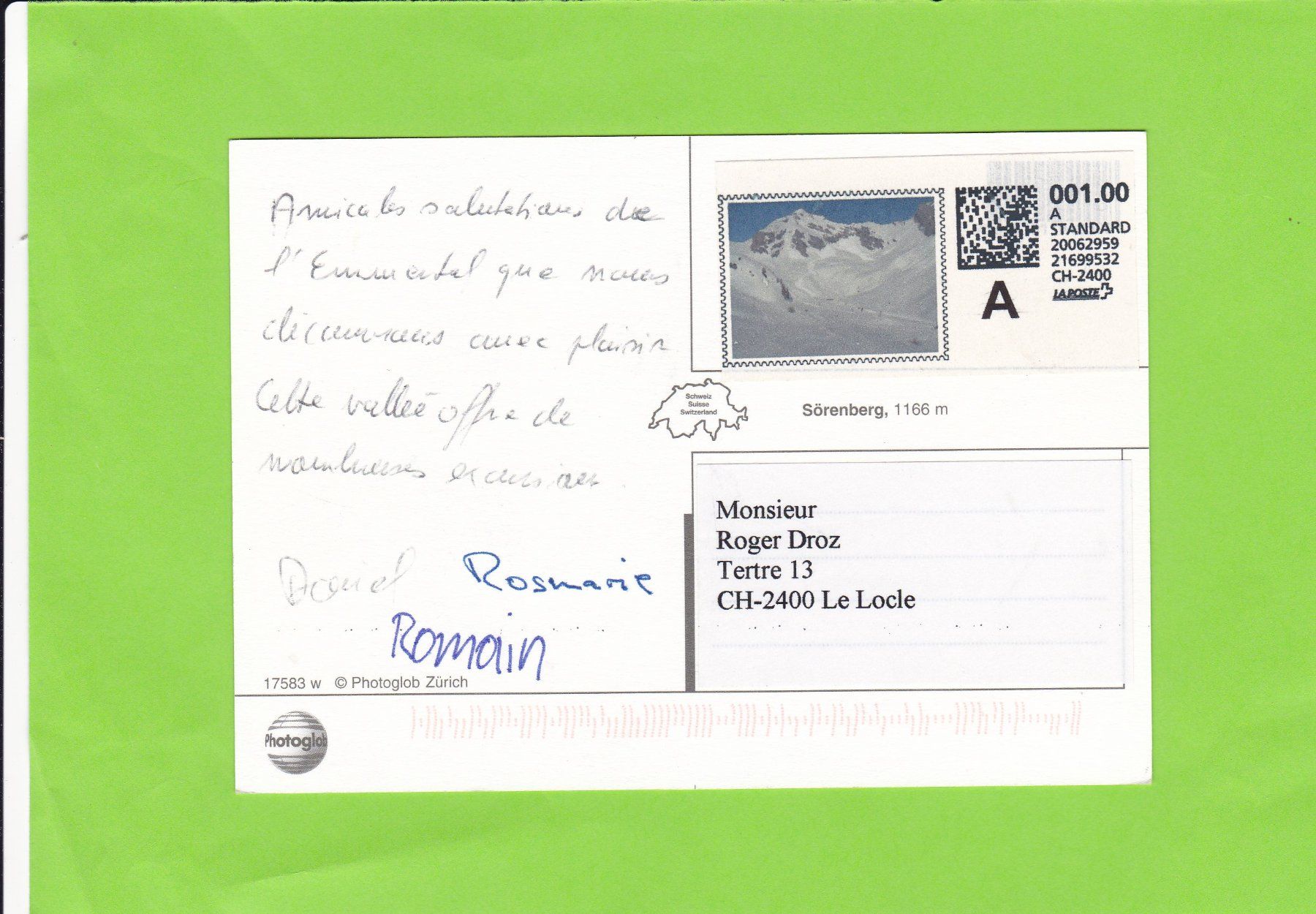 Cartoline postali: Sörenberg – Usato da St. Peterzell venduto da neckertal 1