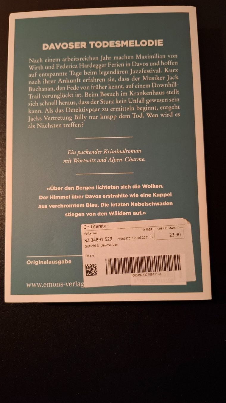 Libri: *Davosblues* Silvia Götschi / Tb – Usato da Brütten venduto da Sigimi 1
