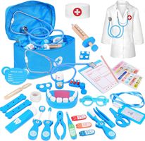 Arztkoffer Kinder Holz Spielset 40-teilig Doktorkoffer
