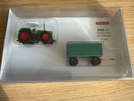 Wiking N 0960 02 Fendt Favorit mit Anhänger