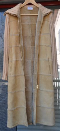 Mantel Naturfell Kaschmir / manteau  fourrure cachemire .42