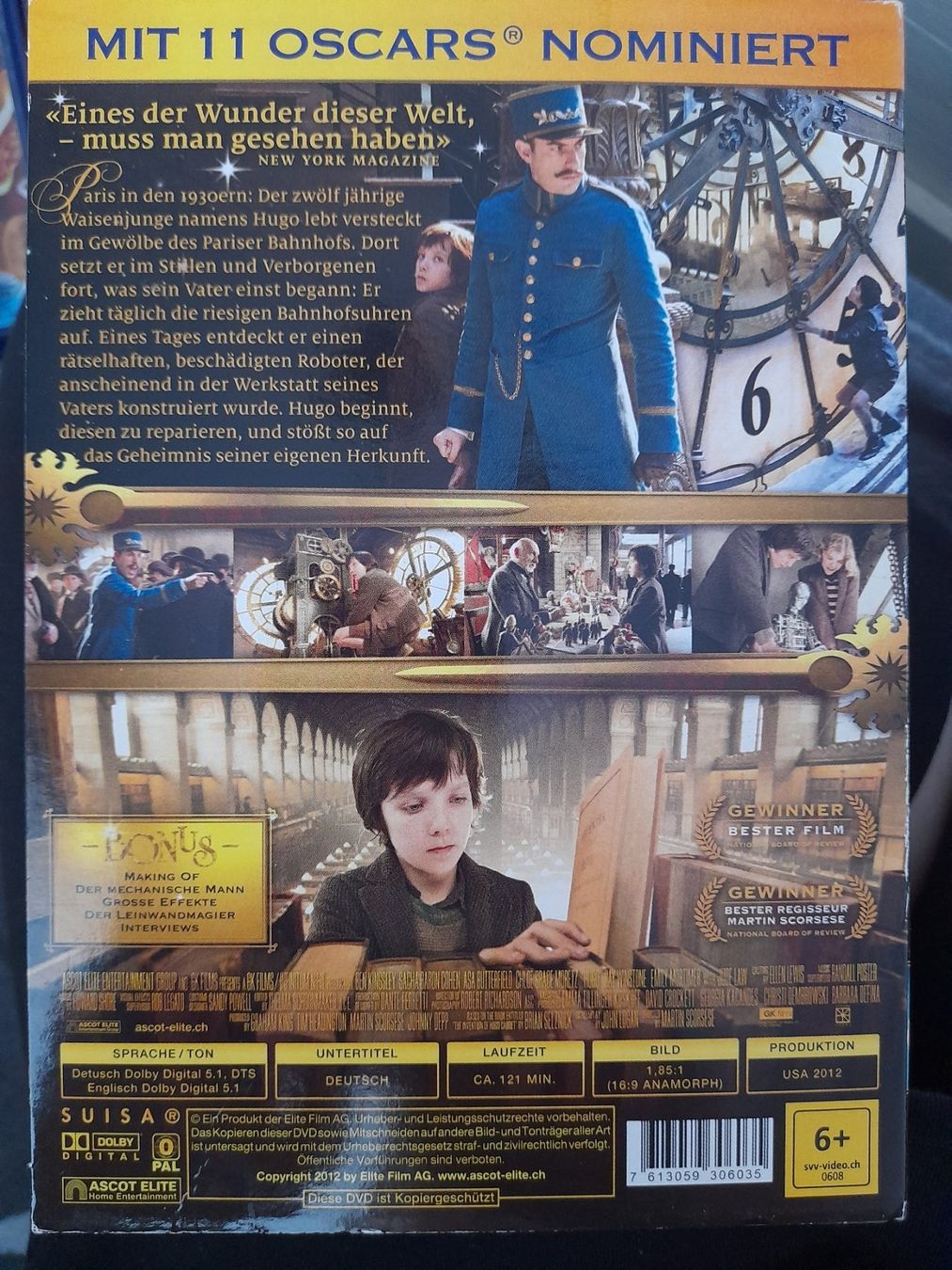 Alle DVDs: DVD Hugo Cabret, 5 Oscars – Gebraucht aus Eiken von Lashar 1
