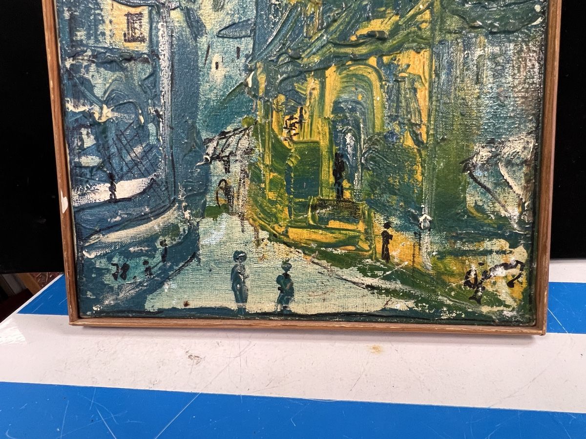 Gemälde: HUILE SUR TOILE SIGNÉE ET DATÉE 78 – Gebraucht aus Genève von Qanil77 7