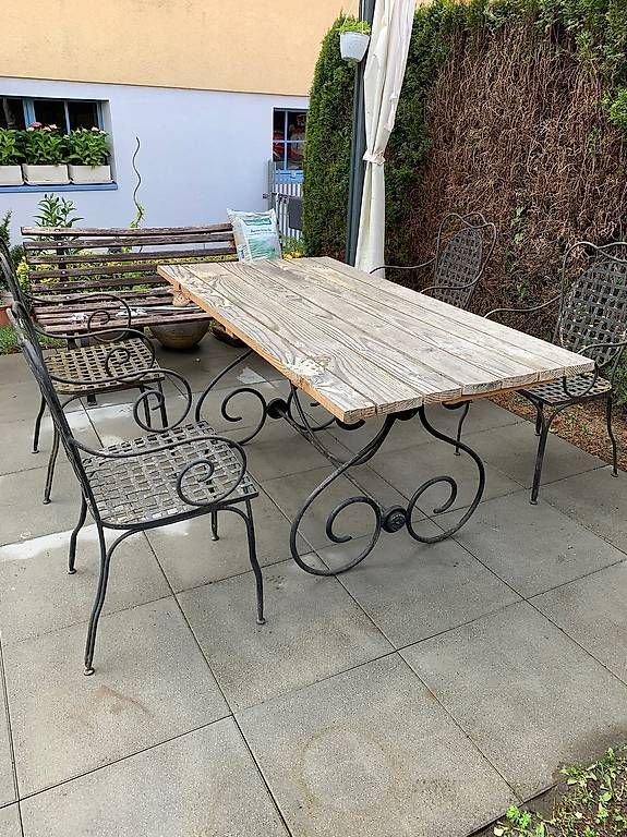 Tavoli: Gartentisch Handgeschmiedet mit Stühlen  – Usato da Diessenhofen venduto da skjuser 1