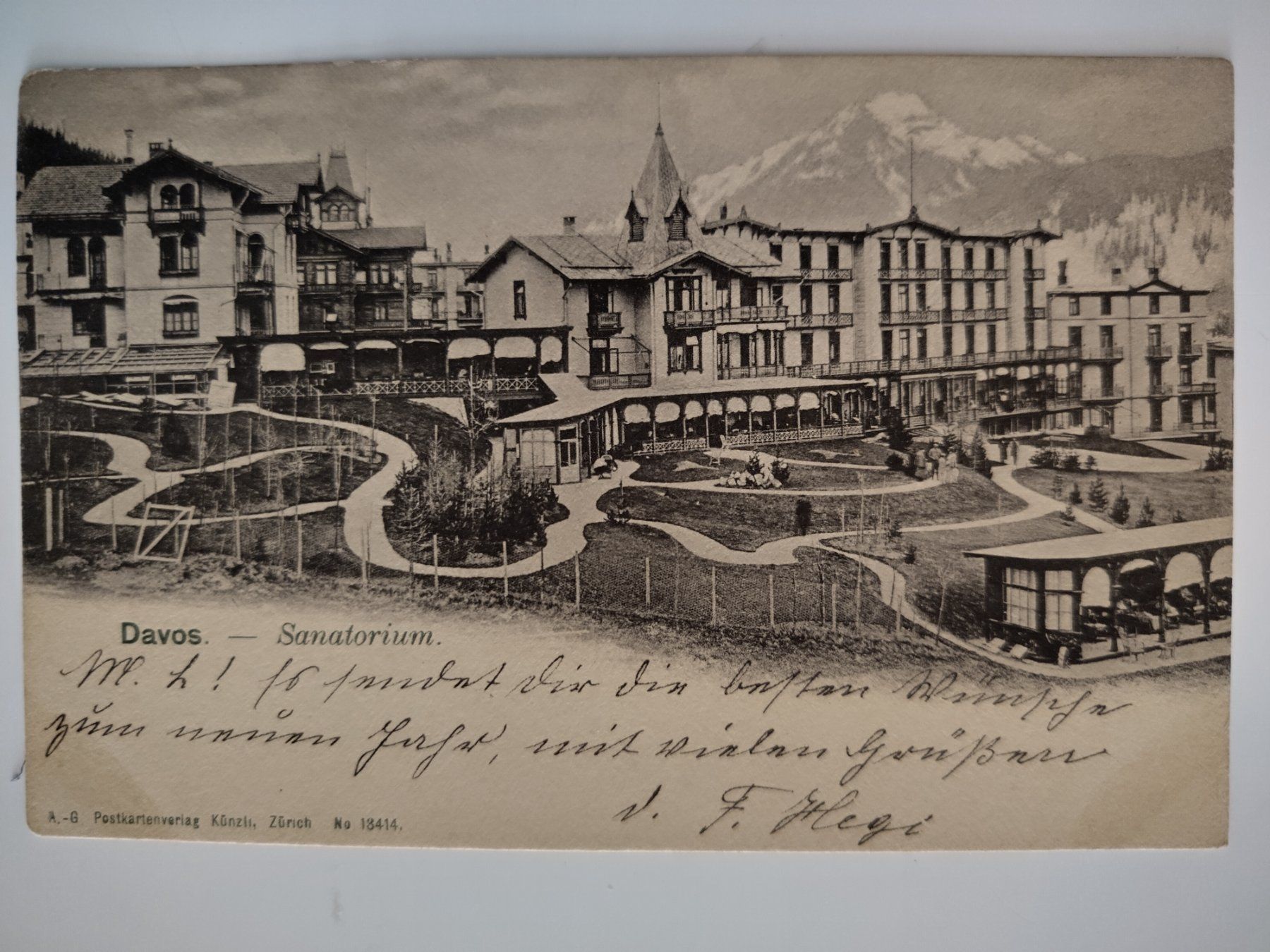 Cartes postales: Davos Sanatorium  1902 – D'occasion à Ohmstal par Lebensfreude05