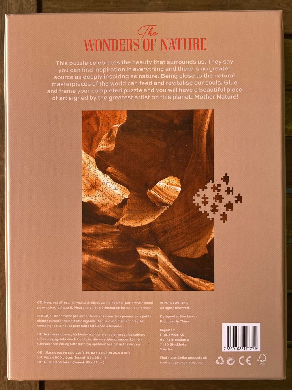 Puzzle: Printworks Puzzle 500 Teile "Rocks", Neu – Nuovo e nell'imballaggio originale da Zürich venduto da Gurkis 1