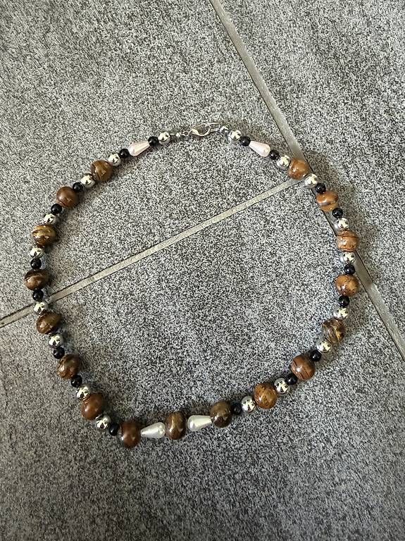 Catenine: Perlenkette mit Tigerauge – Usato da Chur venduto da van_6qs7