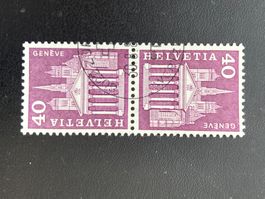 Schweiz 1976 Kehrdruck Baudenkmäler Genf 40 gestempelt K50L