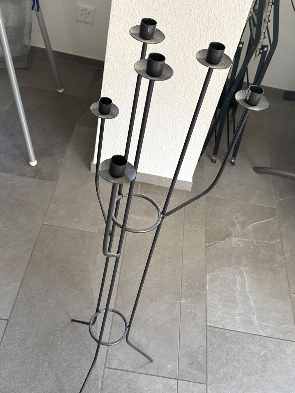 Kerzenständer: grosser Eisen Kerzenständer, 101 cm – Gebraucht aus Amriswil von used2use 1
