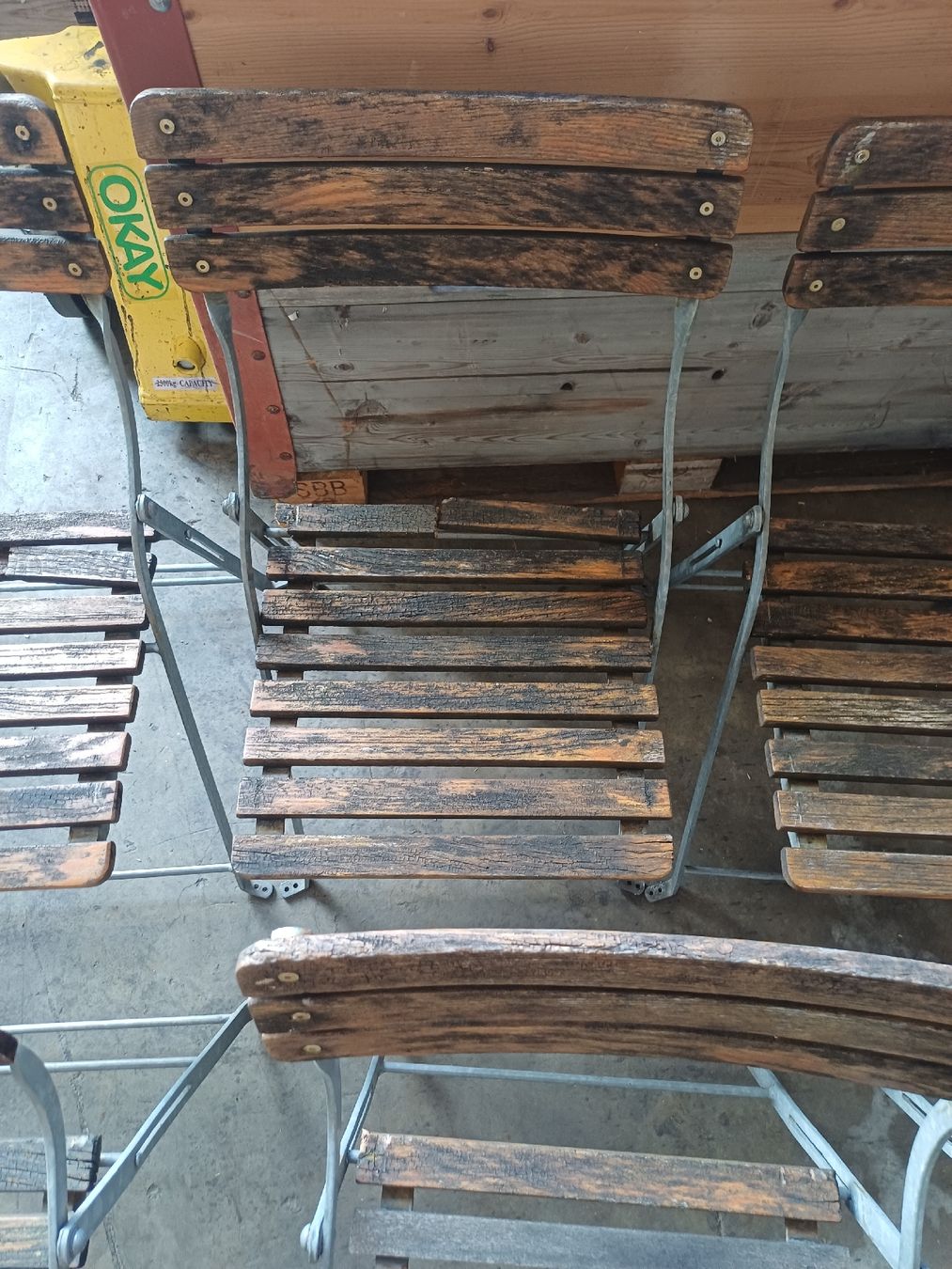 Chaises: Gartenstühle Klappbar 10 Stk.  – Défectueux à Wangenried par Recycler94 4