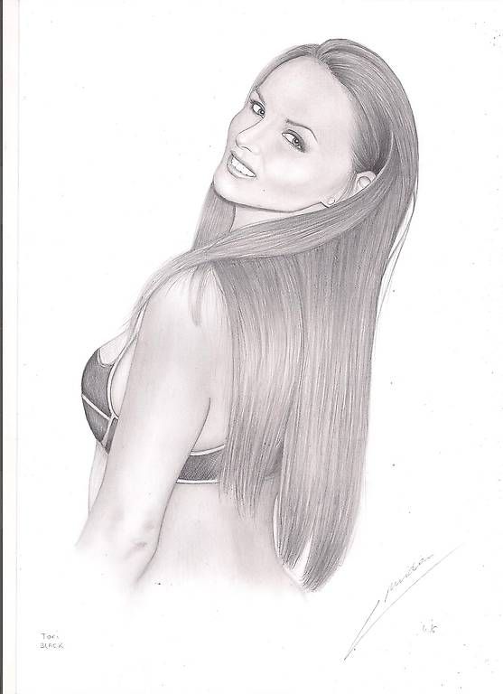 Gemälde: Dessin Tori Black -original signé – Gebraucht aus Ecublens VD von Largo1