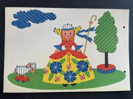 Vintage Stickkarten Set, 2 Stück