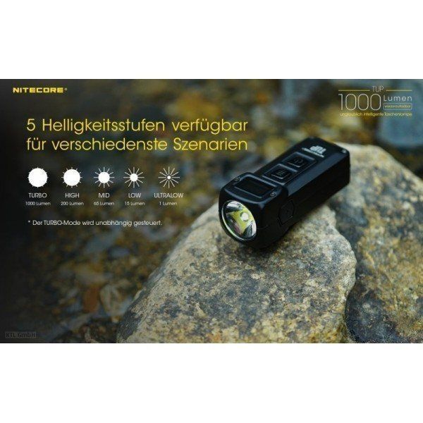 NiteCore Lampade: starke Schlüsselbundleuchte NiteCore TUP – Nuovo e nell'imballaggio originale da Grüningen venduto da Prolumin 6