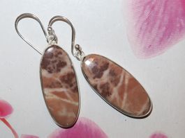 Ohrringe JASPIS 925 Silber